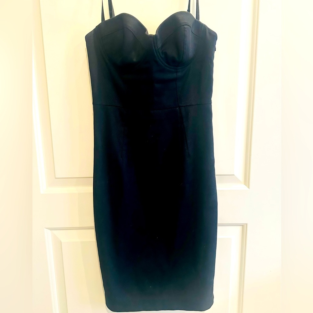 Black mini dress by Marciano, size 4.